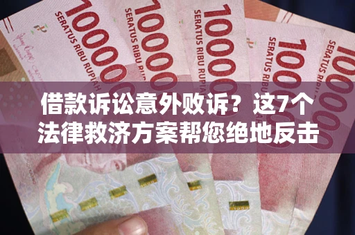 武汉借款诉讼意外败诉？这7个法律救济方案帮您绝地反击！
