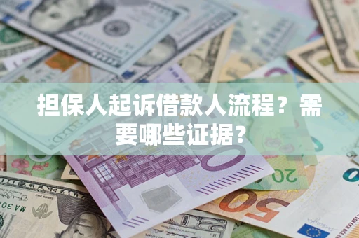 武汉担保人起诉借款人流程？需要哪些证据？