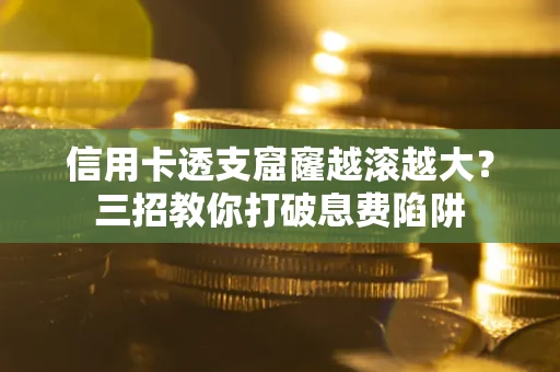 武汉信用卡透支窟窿越滚越大？三招教你打破息费陷阱