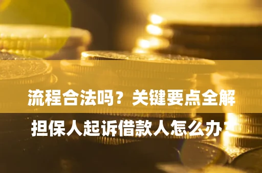 武汉

担保人起诉借款人怎么办？流程合法吗？关键要点全解析